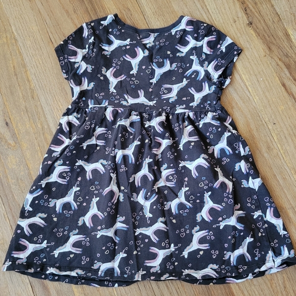Old Navy Sz 3T Unicorn Short Sleeve Dress - Picture 4 of 5